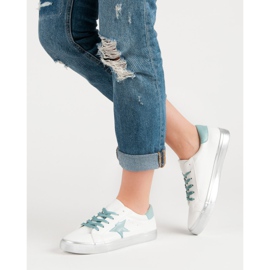 Adidași scăpați cu stil alb albastru 3