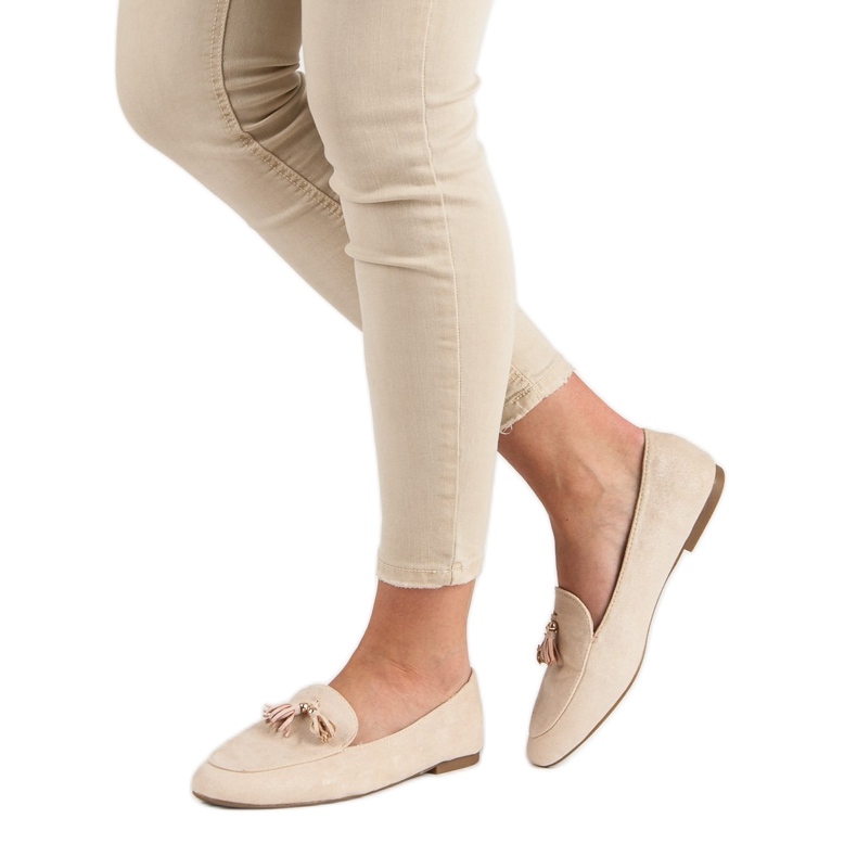 Small Swan Mocasini cu sclipici roz 2 Small Swan Mocasini cu sclipici roz 2