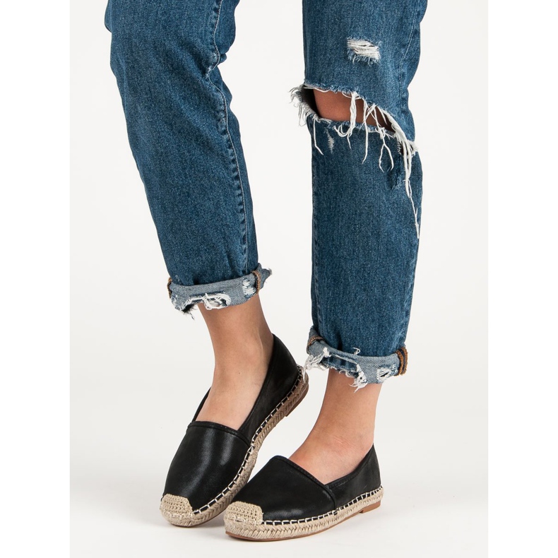 Small Swan Espadrile clasice negre negru 1