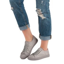 Sport Adidași gri cu cristale 1