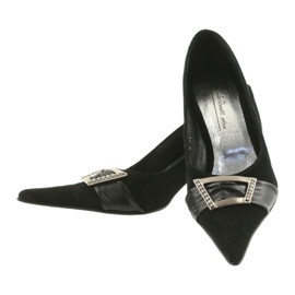 BM Pompe din piele negru 4