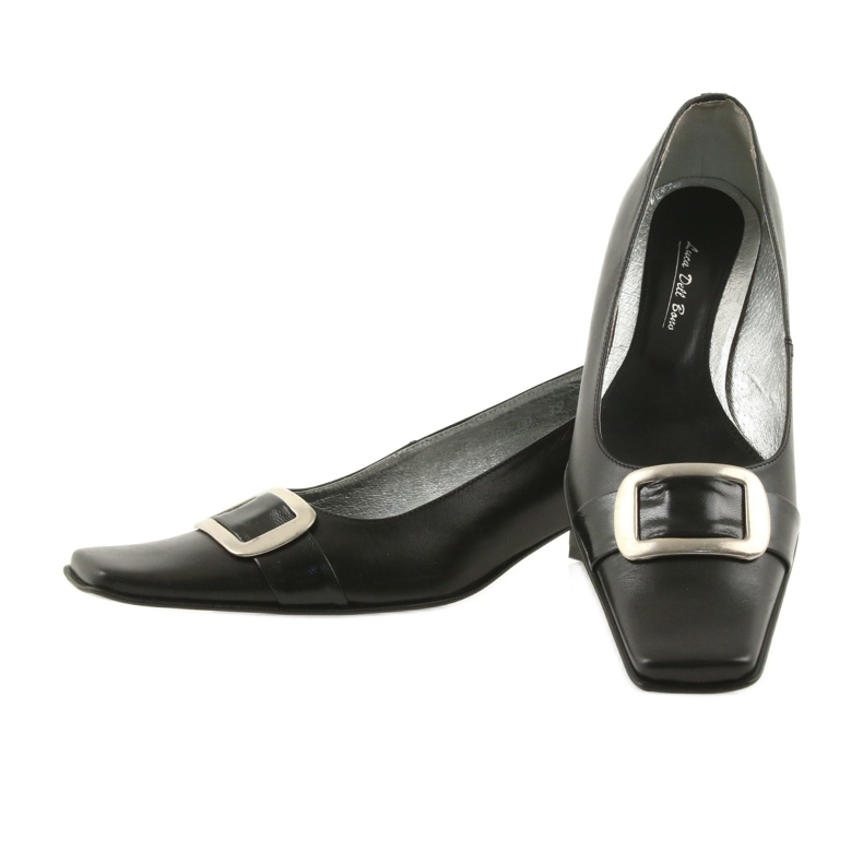 Pompe din piele negru 2