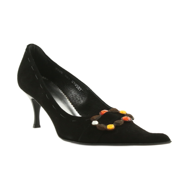 Pompe din piele negru 1