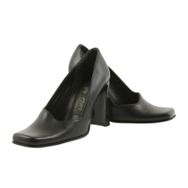 Pompe din piele Atut 988 negru 2