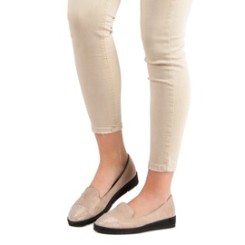 Domnii din piele de căprioară bej 1 Domnii din piele de căprioară bej 1