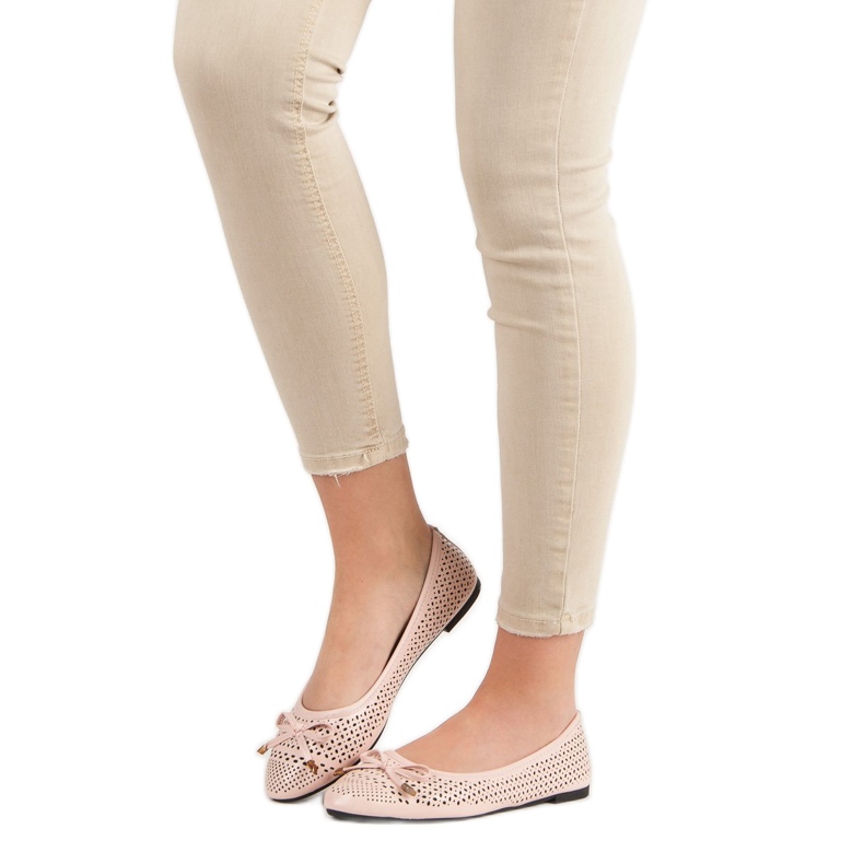 Balerine ajurate roz 1