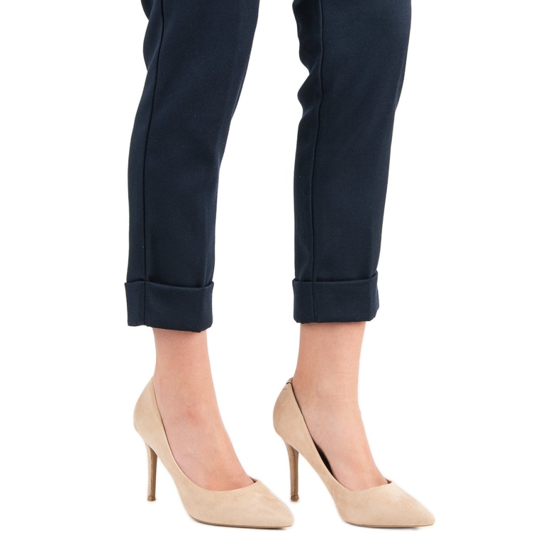 Juliet Tocuri din piele intoarsa bej 1