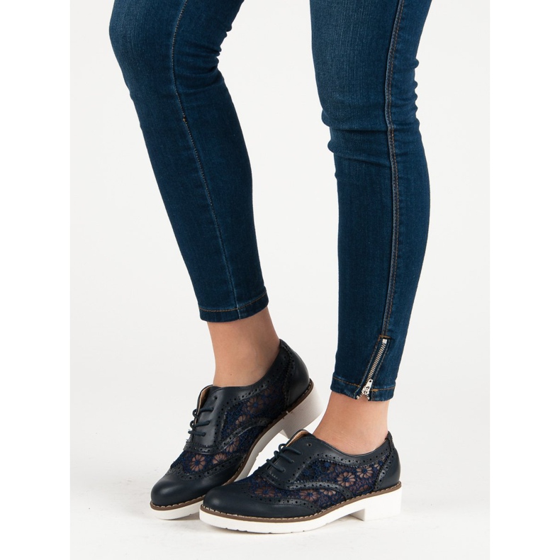 Fama Pantofi cu cordon albastru 1