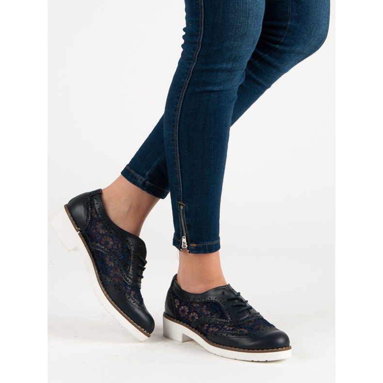 Fama Pantofi cu cordon albastru 2