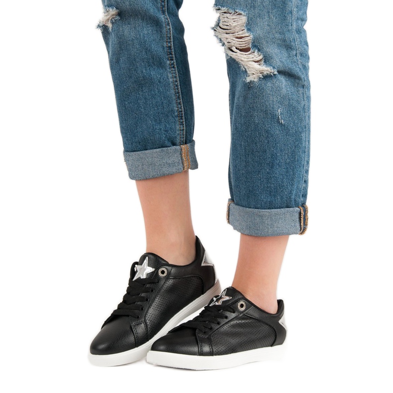 Încălțăminte sport scăzută negru gri 2