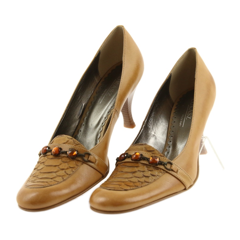 Pompe din piele maro 3 Pompe din piele maro 3