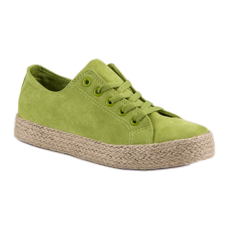 Kylie Espadrile verzi verde 1