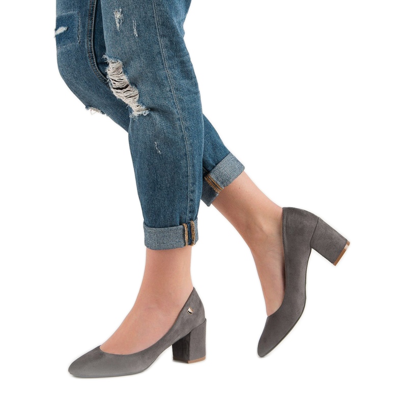 Pompe clasice VINCEZA gri 2