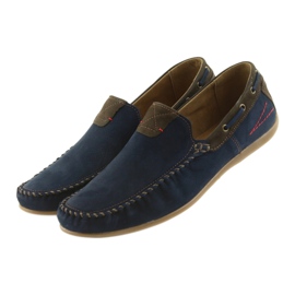 Riko Mincasins Navy/Brown 781 albastru 3