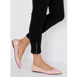 Balerini cu știfturi roz 127-16 Roz 2