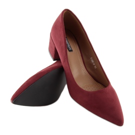 Pompe cu toc înalt maron 5186 Wine Red roșu 1 Pompe cu toc înalt maron 5186 Wine Red roșu 1