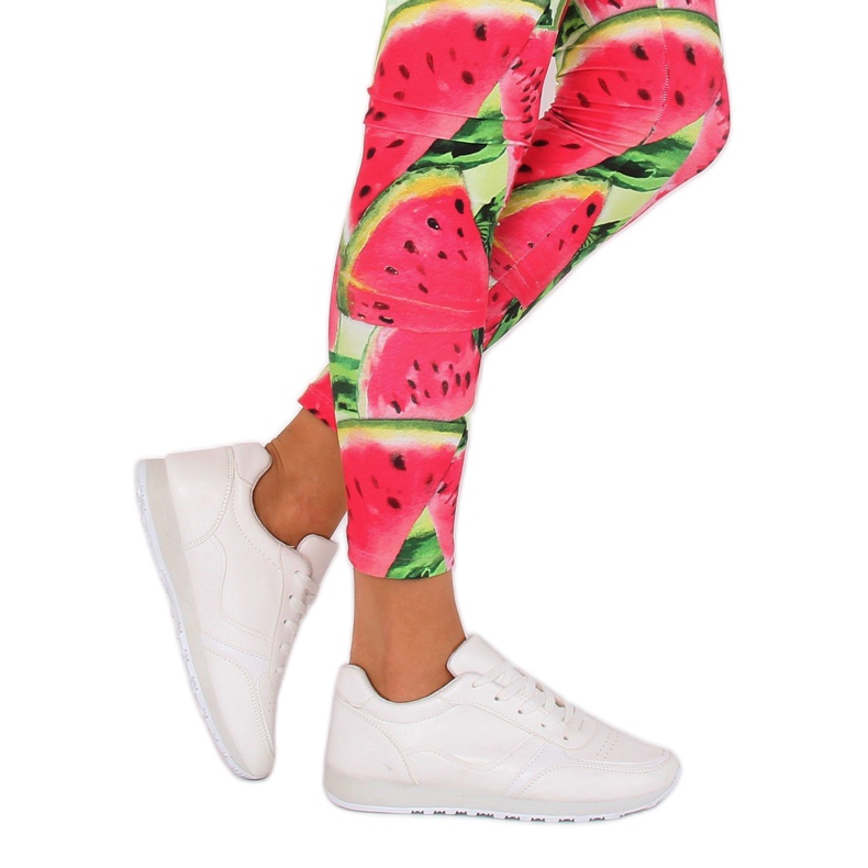 Alb LR88082 Pantofi sport albi 2