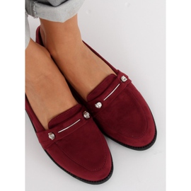 Mocasini dama bordeaux 3117 Roșu roşu 1