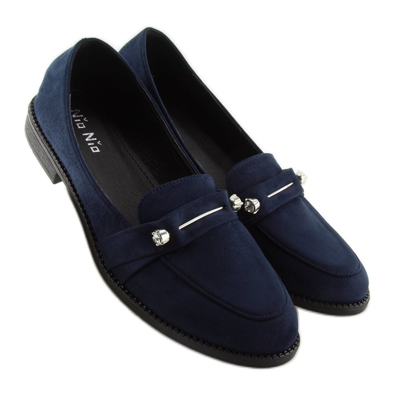 Mocasini dama bleumarin 3117 Albastru albastru marin 2