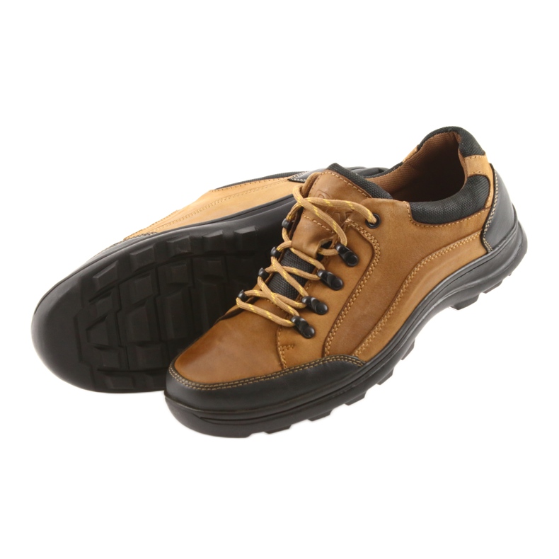 DK Pantofi sport bărbați Camel 0493 maro multicolor 4