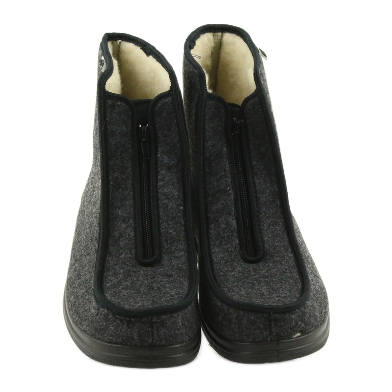 Încălțăminte pentru bărbați Befado papuci calzi 996M004 gri 4