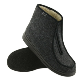 Încălțăminte pentru bărbați Befado papuci calzi 996M004 gri 3