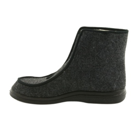 Încălțăminte pentru bărbați Befado papuci calzi 996M004 gri 2