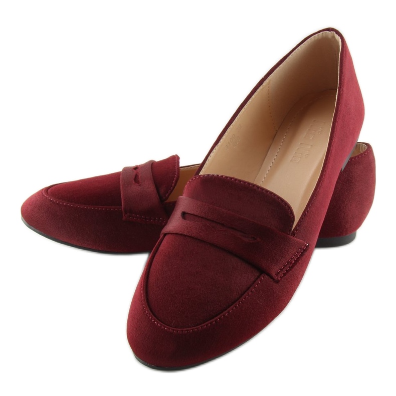 Mocasini dama bordeaux 3109 Roșu roşu 1