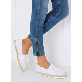 Espadrile albe pentru femei 6602 Alb 1