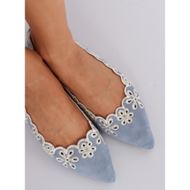 LT99P Ballerine ajurate albastre albastru 2