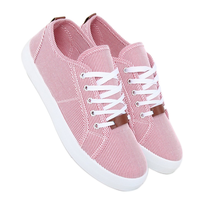 Adidași cu dungi roșii JX70P Roșu roşu 1