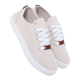 Adidași cu dungi bej JX70P Bej 1