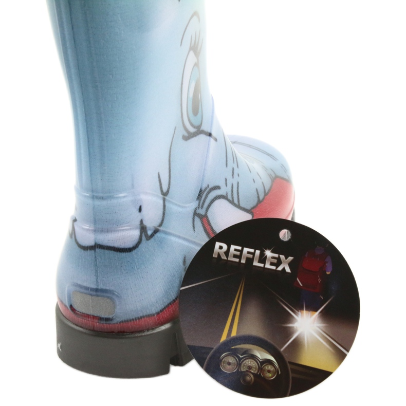 Demar cizme pentru copii, cizme de ploaie cu ciorap cald albastru 5 Demar cizme pentru copii, cizme de ploaie cu ciorap cald albastru 5