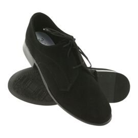 Pantofi copii Miko, piele intoarsa, pantofi negri de comuniune negru 3