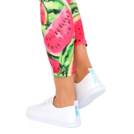 Adidași albi JX71P Argintii cu hologramă 1