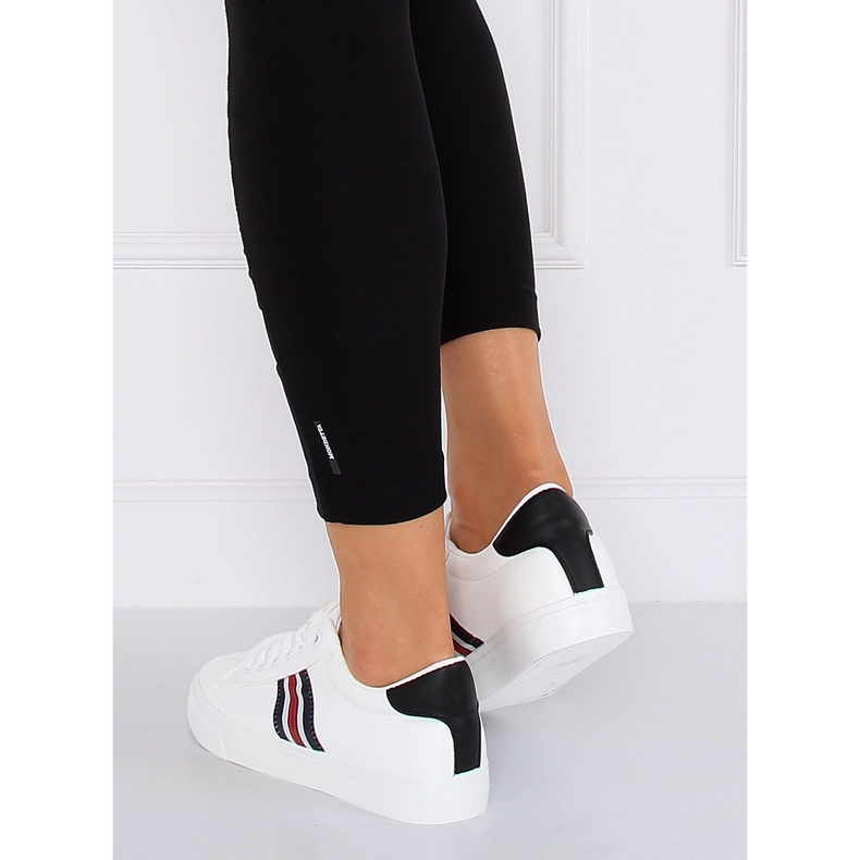 Adidași de damă alb-negru BL158P Alb 1
