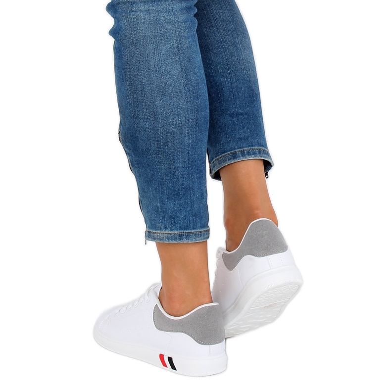 Adidași de damă albi și gri BL147P Gri 1