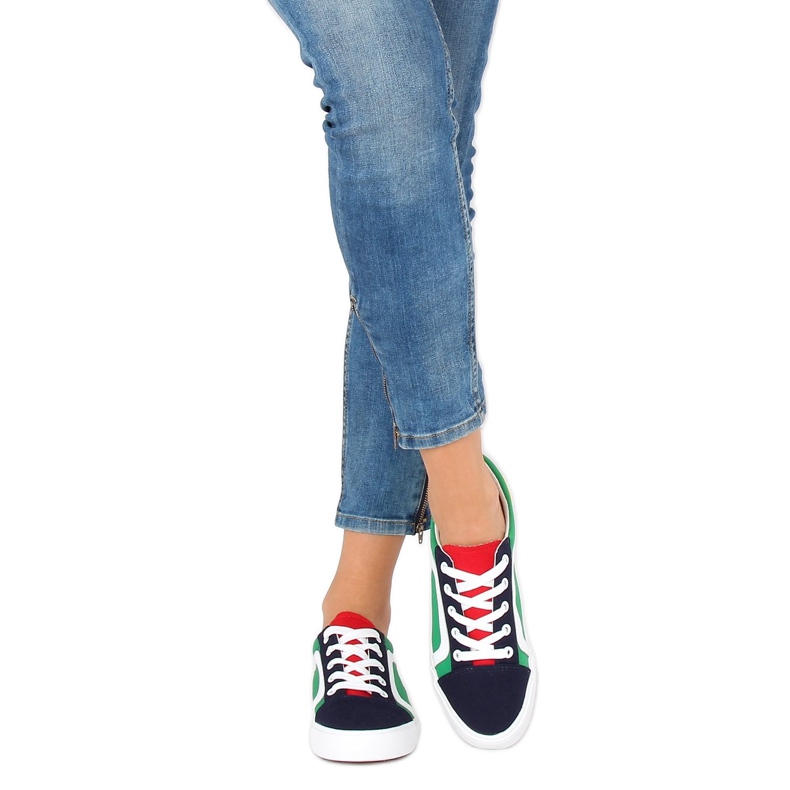 Adidași de dama multicolori BL156 Navy 1 Adidași de dama multicolori BL156 Navy 1