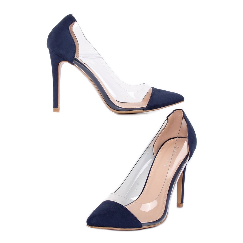 Pinuri transparente albastru marin 9003-56 Marin 1