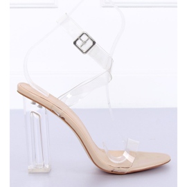 Sandale transparente 17-26B Nud bej 1