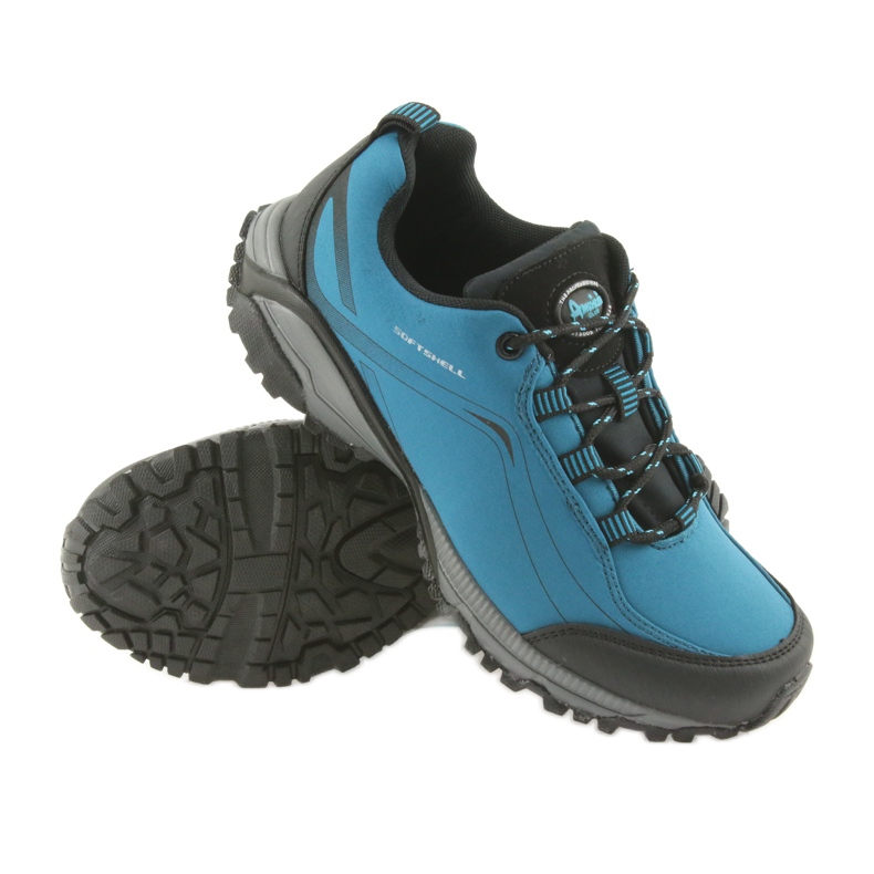 American Club Pantofi sport pentru femei americani legați apă -impermeabil softhell wt06/19 albastru 3