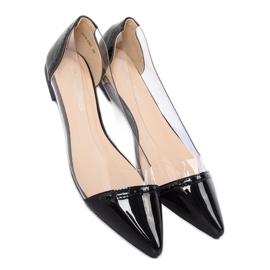 Ballerine transparente negre N18-292 Negre negru 2