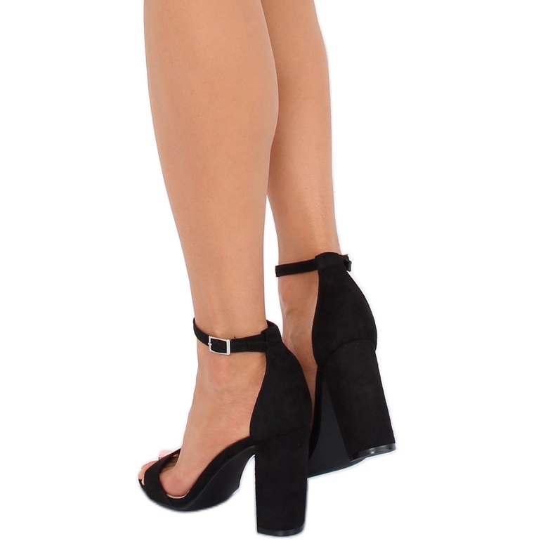 Sandale negre pe post Y2385-27 Negru 2