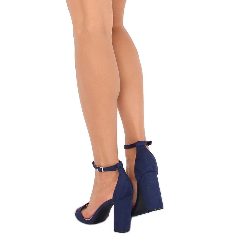 Sandale pe post bleumarin Y2385-27 Navy albastru marin 2