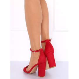 Sandale pe stâlp roșu Y2385-27 Roșu roşu 2