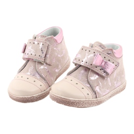 Ghete de velcro pentru pantofi pentru copii Ren But 1535 flamingo roz 4