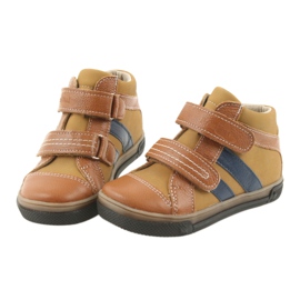 Ghete pantofi copii Velcro Ren But 3225 roșu / granat maro 3 Ghete pantofi copii Velcro Ren But 3225 roșu / granat maro 3