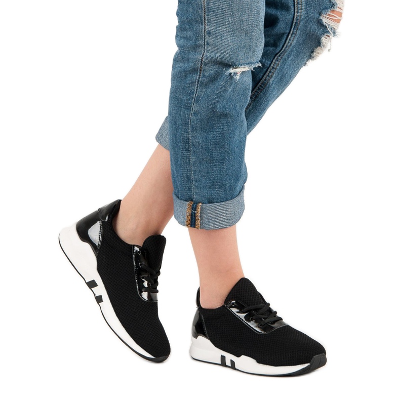 Pantofi sport la modă negru 2