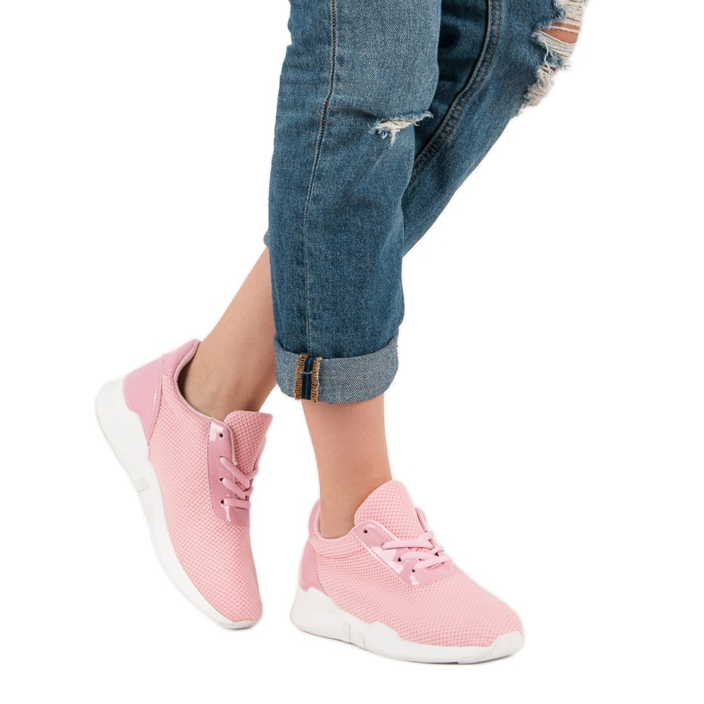Pantofi sport la modă roz 2