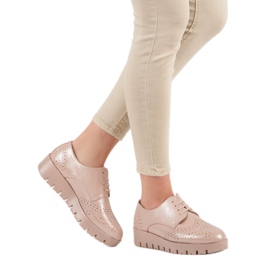 Comer Pantofi cu cordon roz 2